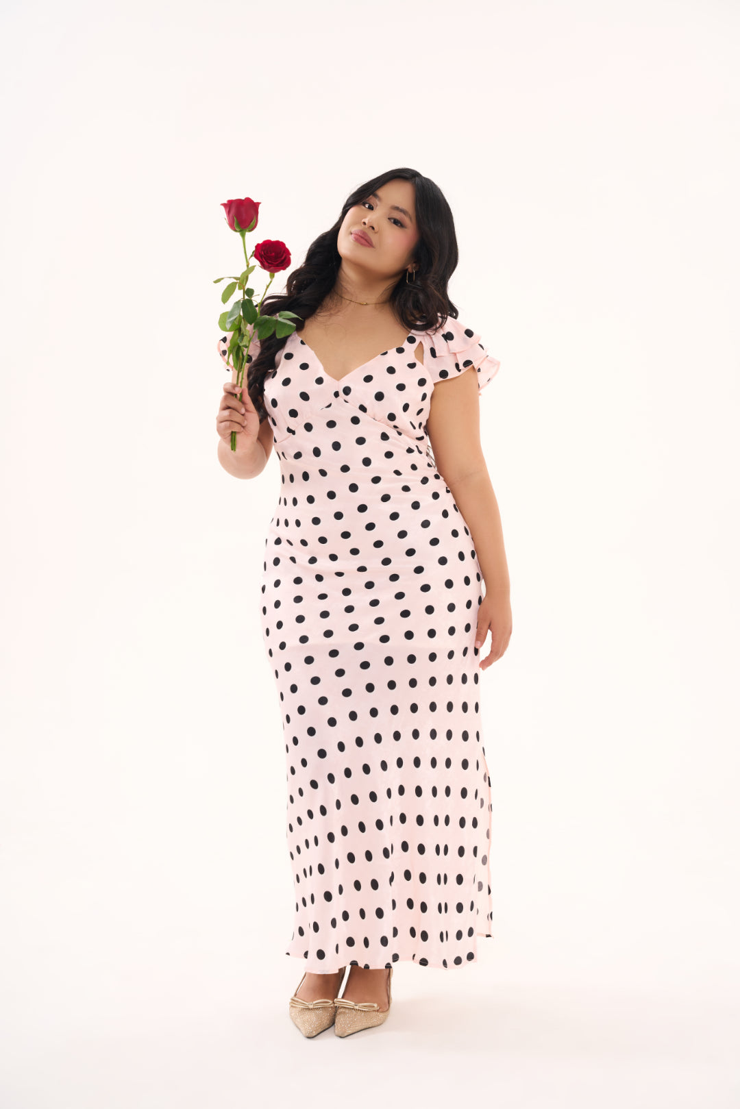 Petal polka dress